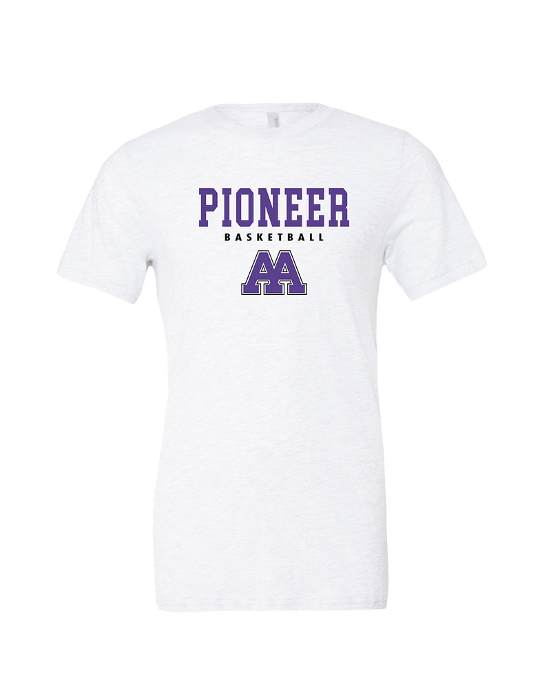 Pioneer HS Girls Basketball Block - Mens Tri Blend Shirt