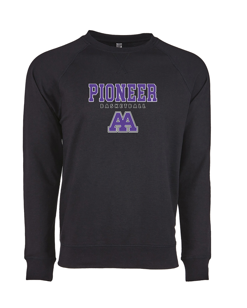 Pioneer HS Girls Basketball Block - Crewneck Sweatshirt