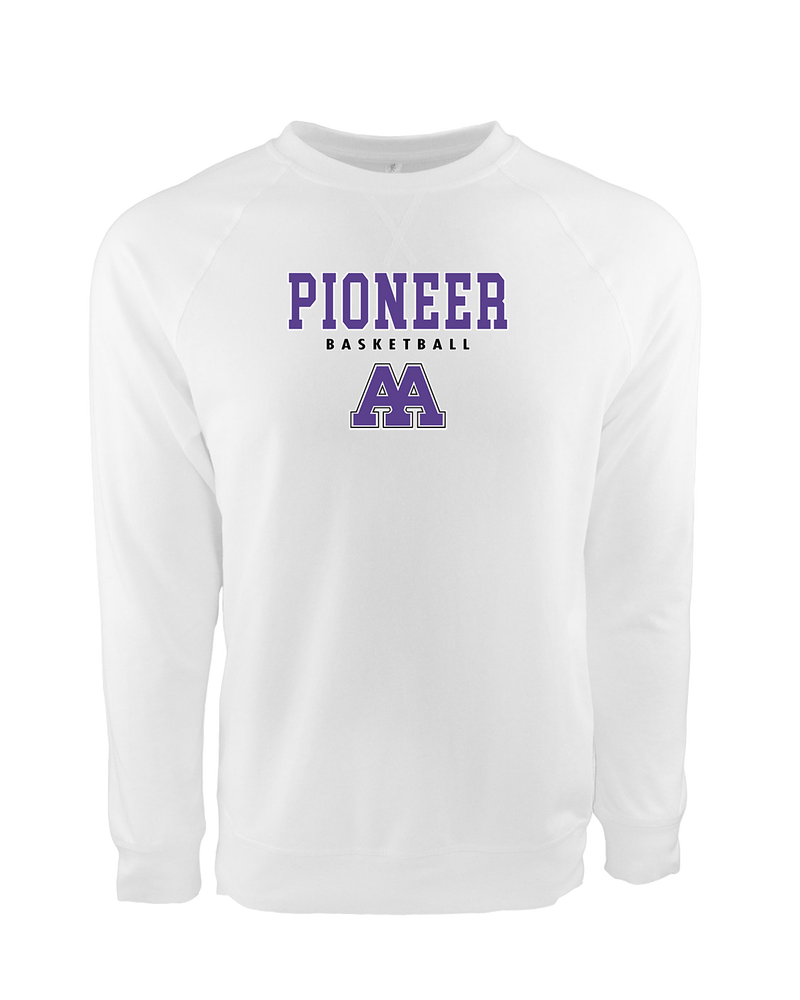 Pioneer HS Girls Basketball Block - Crewneck Sweatshirt