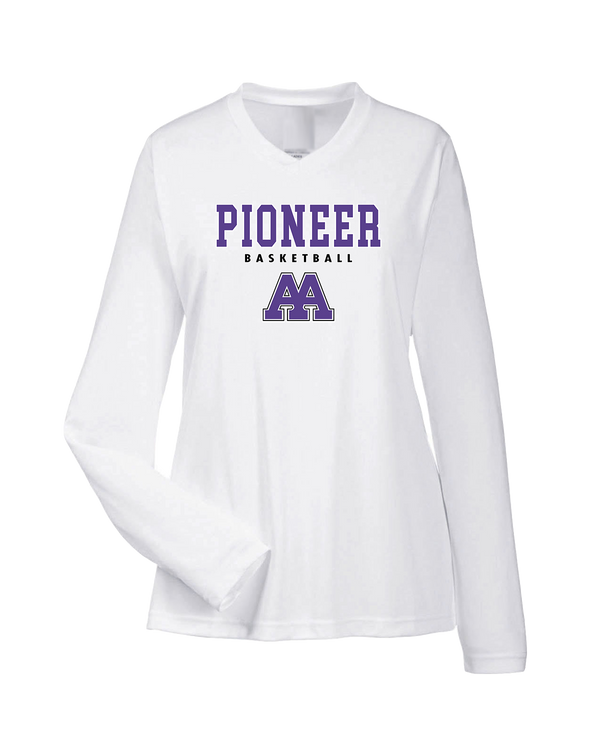Pioneer HS Girls Basketball Block - Womens Performance Long Sleeve