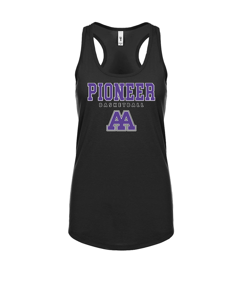 Pioneer HS Girls Basketball Block - Womens Tank Top