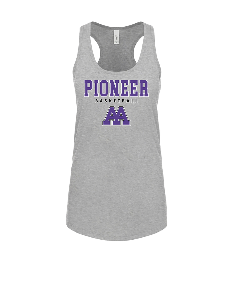Pioneer HS Girls Basketball Block - Womens Tank Top