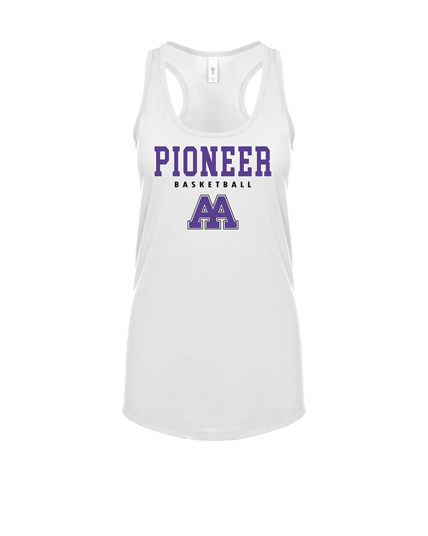 Pioneer HS Girls Basketball Block - Womens Tank Top