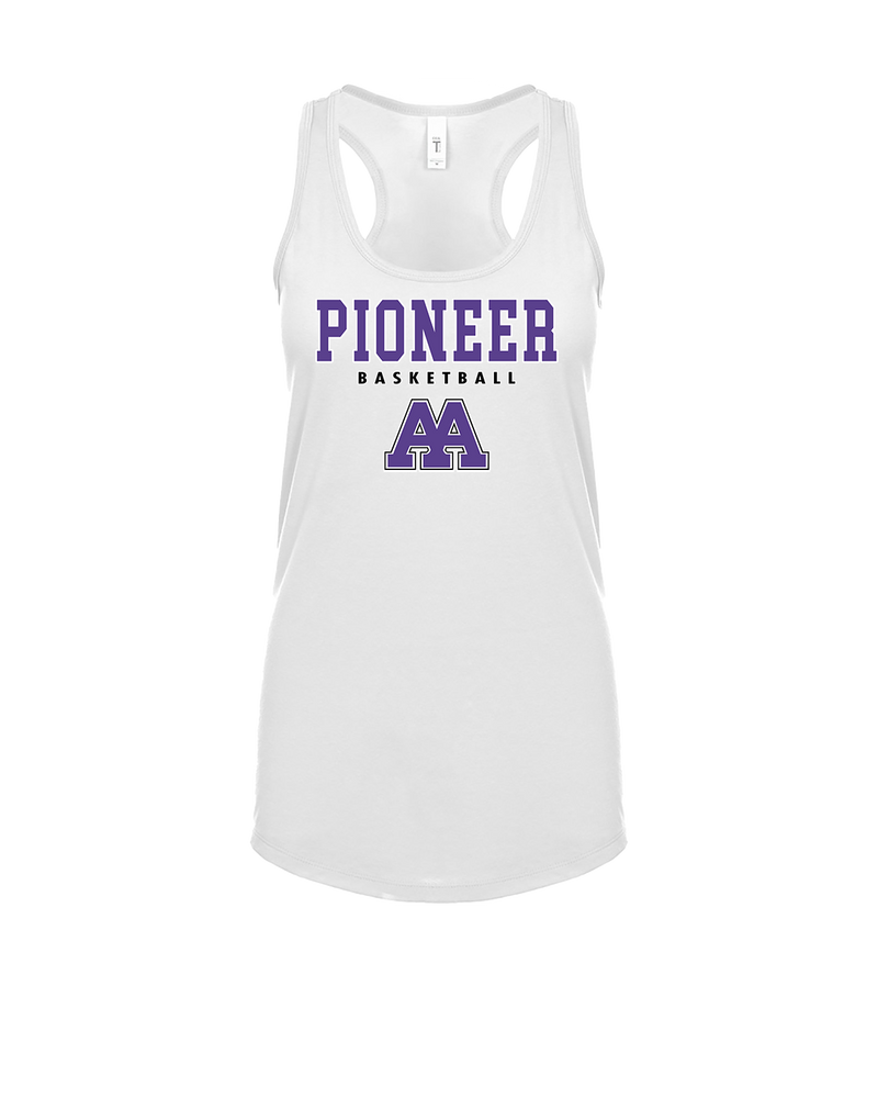 Pioneer HS Girls Basketball Block - Womens Tank Top