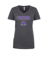 Pioneer HS Girls Basketball Block - Womens V-Neck