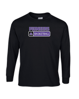 Pioneer HS Girls Basketball Pennant - Mens Basic Cotton Long Sleeve
