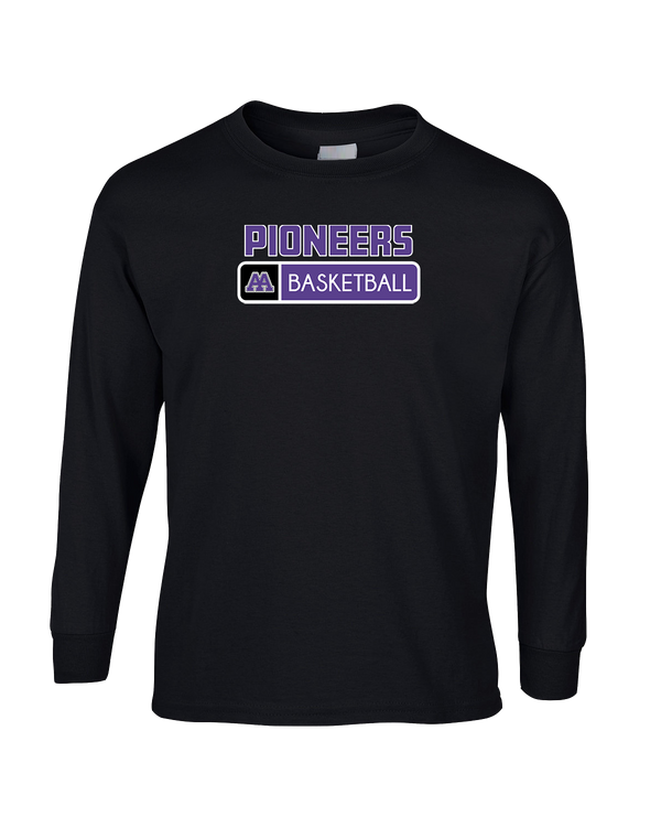 Pioneer HS Girls Basketball Pennant - Mens Basic Cotton Long Sleeve