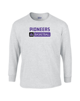 Pioneer HS Girls Basketball Pennant - Mens Basic Cotton Long Sleeve