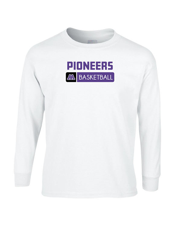 Pioneer HS Girls Basketball Pennant - Mens Basic Cotton Long Sleeve