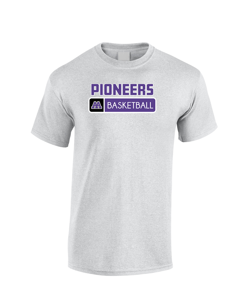 Pioneer HS Girls Basketball Pennant - Cotton T-Shirt