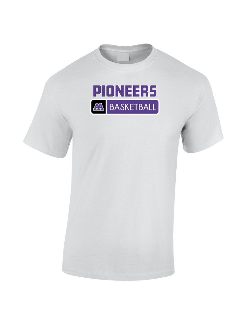 Pioneer HS Girls Basketball Pennant - Cotton T-Shirt