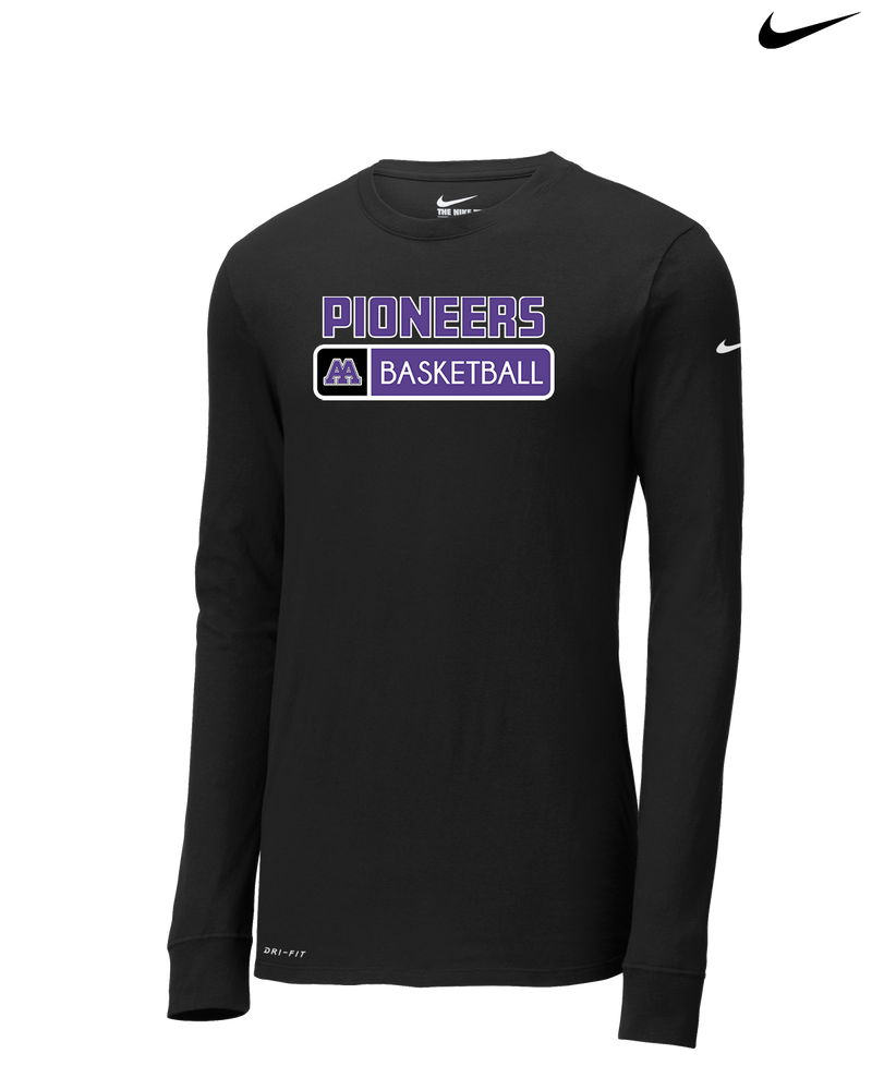 Pioneer HS Girls Basketball Pennant - Nike Dri-Fit Poly Long Sleeve