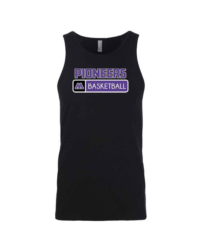 Pioneer HS Girls Basketball Pennant - Mens Tank Top