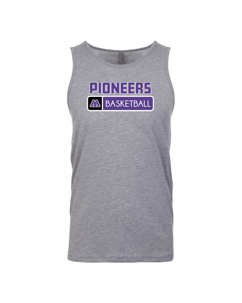 Pioneer HS Girls Basketball Pennant - Mens Tank Top