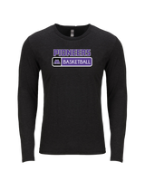 Pioneer HS Girls Basketball Pennant - Tri Blend Long Sleeve