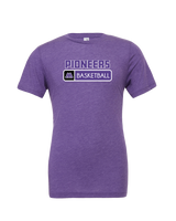 Pioneer HS Girls Basketball Pennant - Mens Tri Blend Shirt
