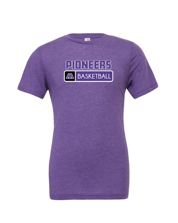 Pioneer HS Girls Basketball Pennant - Mens Tri Blend Shirt