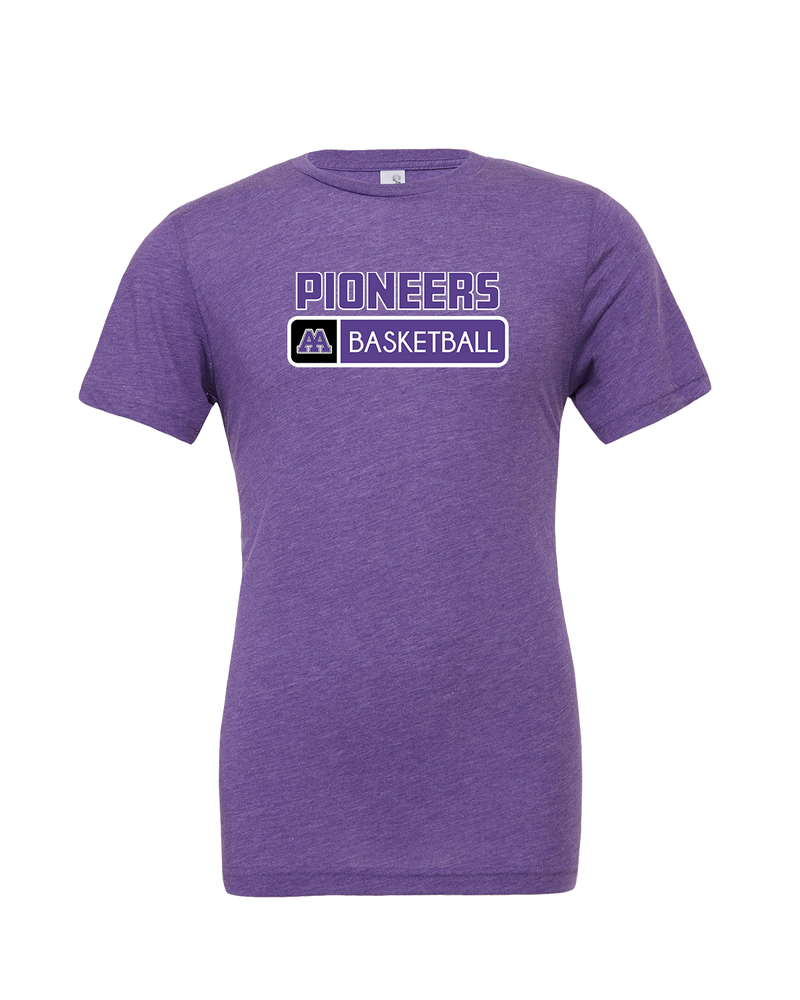 Pioneer HS Girls Basketball Pennant - Mens Tri Blend Shirt