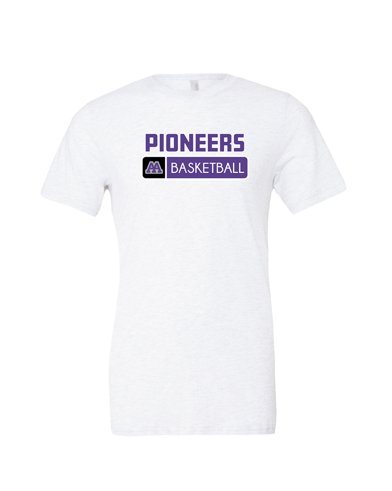 Pioneer HS Girls Basketball Pennant - Mens Tri Blend Shirt