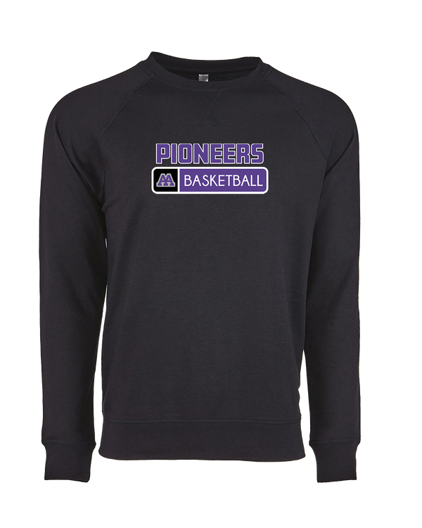 Pioneer HS Girls Basketball Pennant - Crewneck Sweatshirt