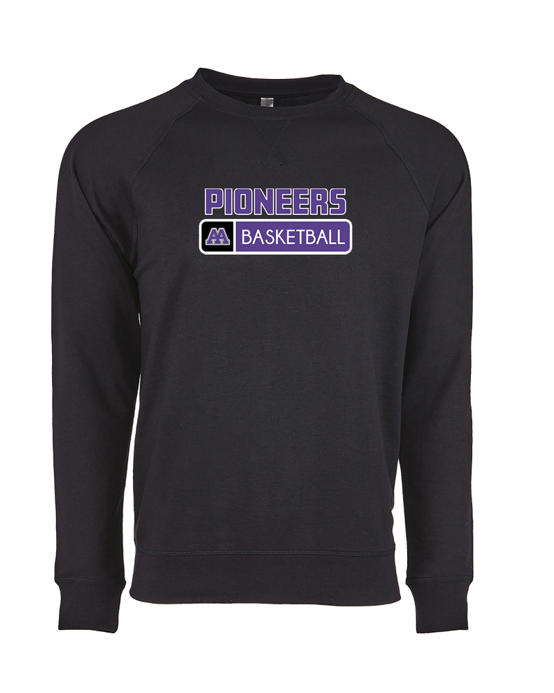 Pioneer HS Girls Basketball Pennant - Crewneck Sweatshirt
