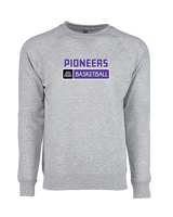 Pioneer HS Girls Basketball Pennant - Crewneck Sweatshirt