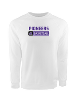 Pioneer HS Girls Basketball Pennant - Crewneck Sweatshirt