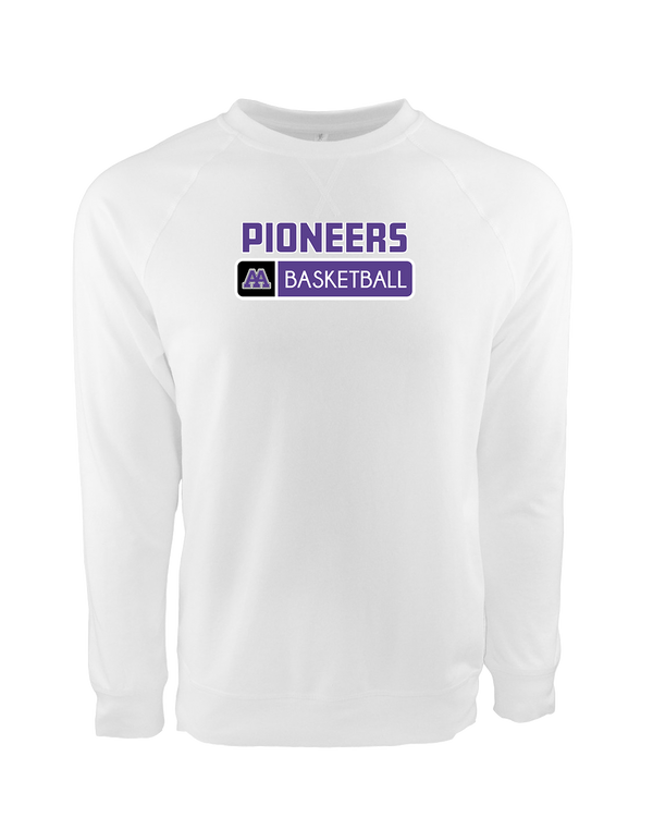 Pioneer HS Girls Basketball Pennant - Crewneck Sweatshirt