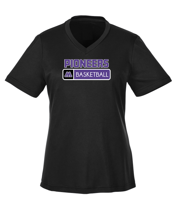 Pioneer HS Girls Basketball Pennant - Womens Performance Shirt