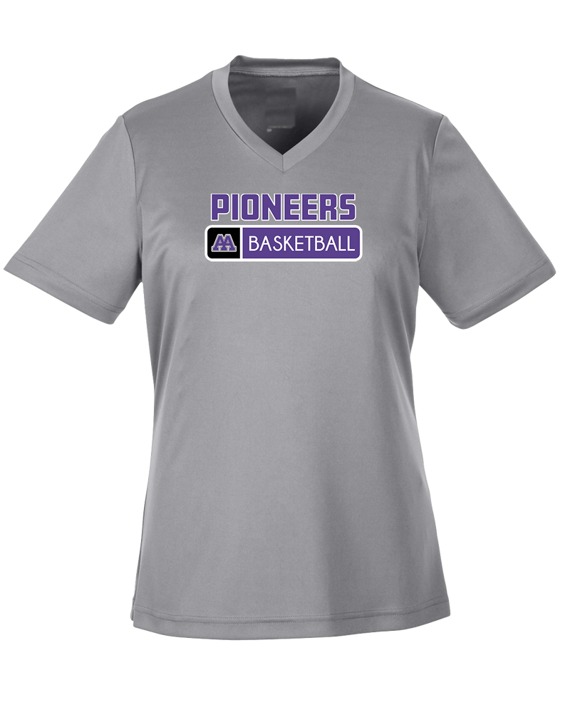Pioneer HS Girls Basketball Pennant - Womens Performance Shirt