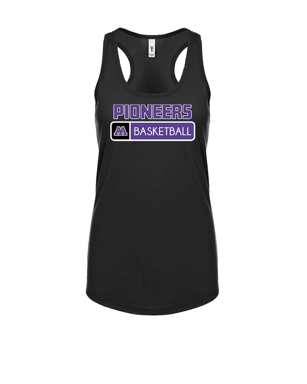 Pioneer HS Girls Basketball Pennant - Womens Tank Top