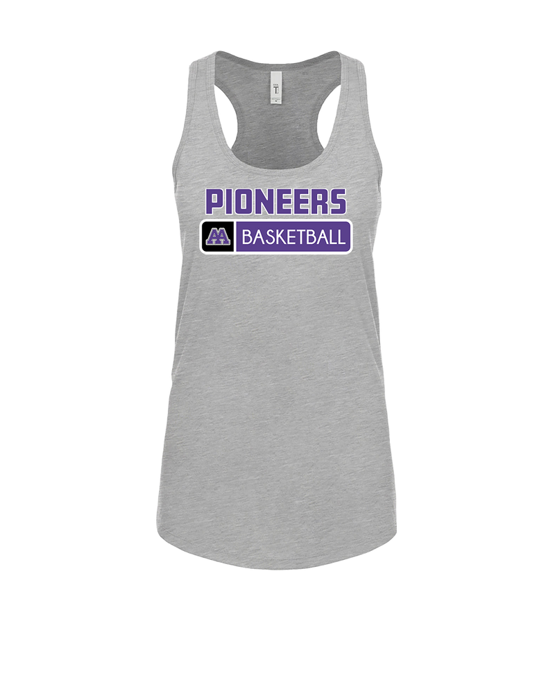 Pioneer HS Girls Basketball Pennant - Womens Tank Top