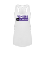 Pioneer HS Girls Basketball Pennant - Womens Tank Top