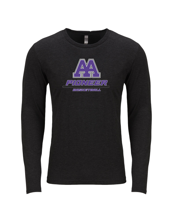 Pioneer HS Girls Basketball Split - Tri Blend Long Sleeve