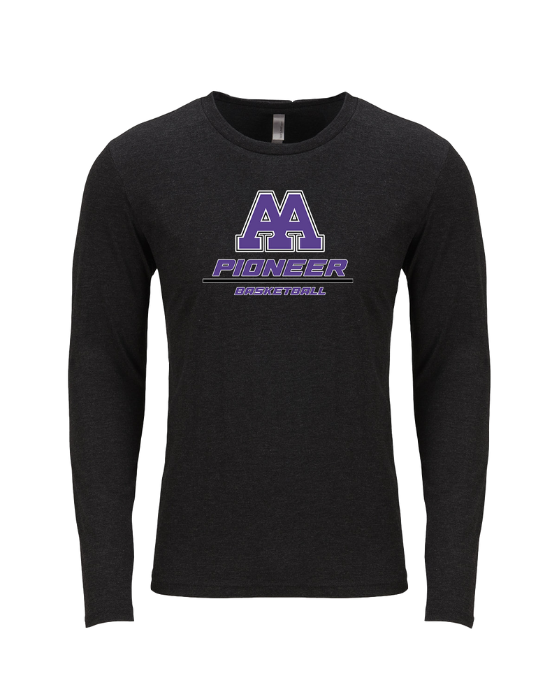 Pioneer HS Girls Basketball Split - Tri Blend Long Sleeve