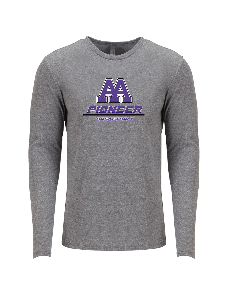 Pioneer HS Girls Basketball Split - Tri Blend Long Sleeve