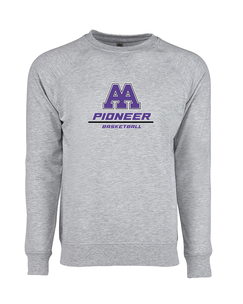 Pioneer HS Girls Basketball Split - Crewneck Sweatshirt