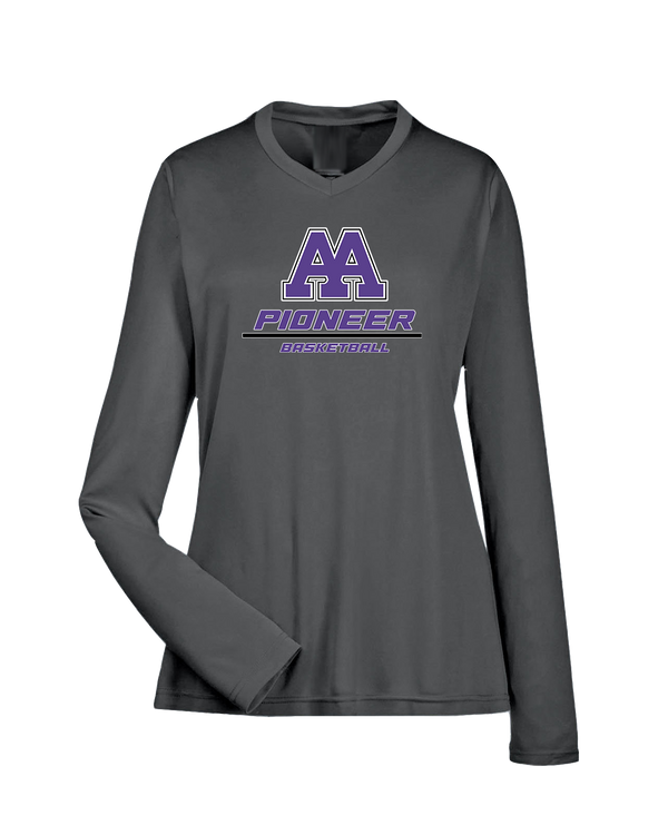 Pioneer HS Girls Basketball Split - Womens Performance Long Sleeve