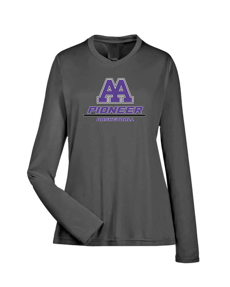 Pioneer HS Girls Basketball Split - Womens Performance Long Sleeve