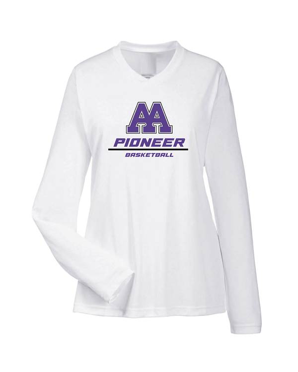 Pioneer HS Girls Basketball Split - Womens Performance Long Sleeve