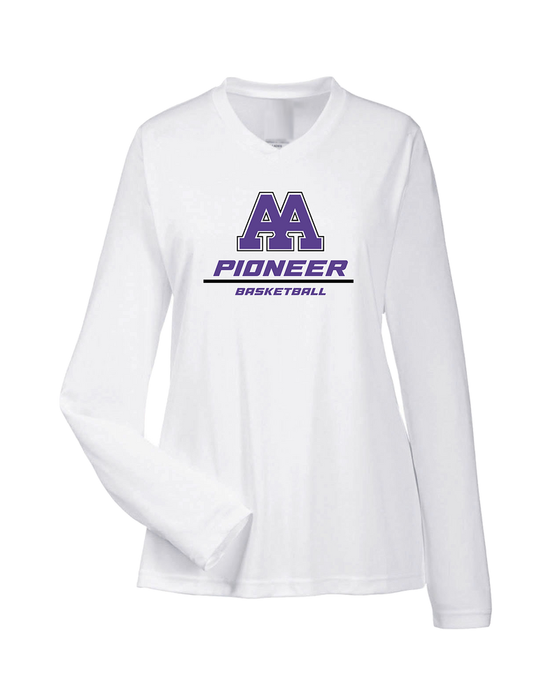Pioneer HS Girls Basketball Split - Womens Performance Long Sleeve