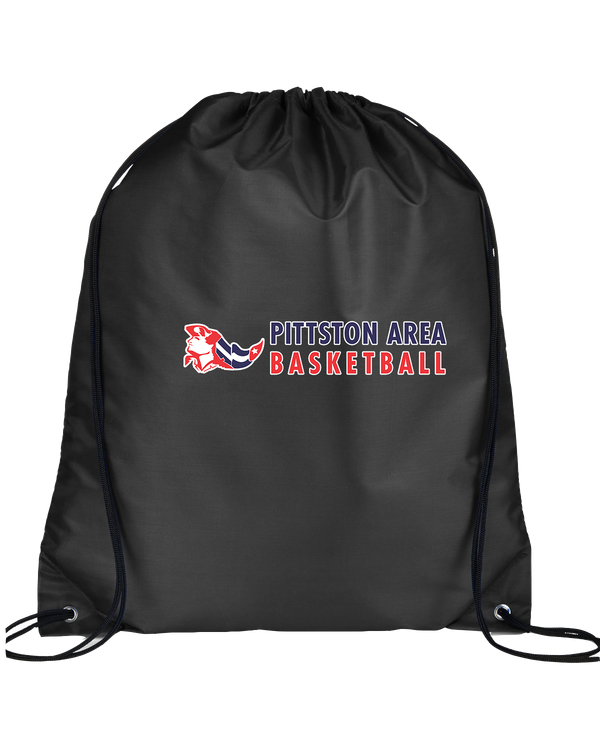 Pittston Area HS Boys Basketball Basic - Drawstring Bag