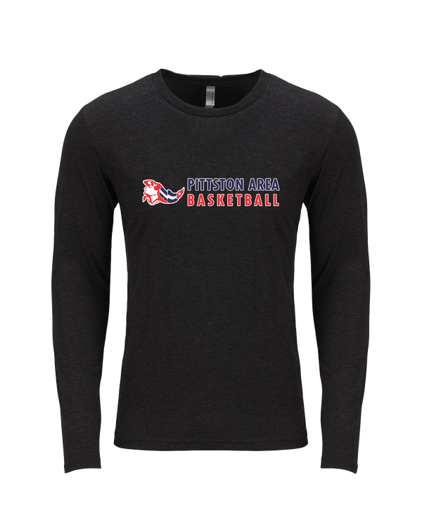 Pittston Area HS Boys Basketball Basic - Tri Blend Long Sleeve