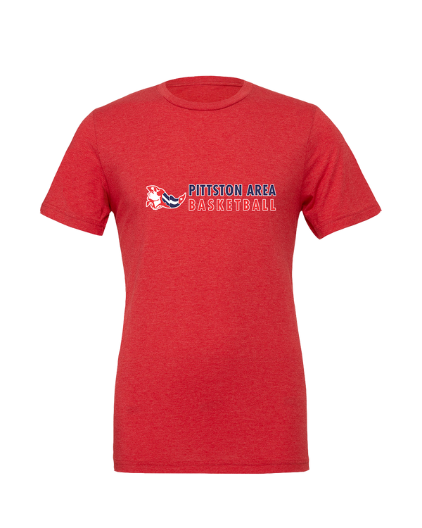 Pittston Area HS Boys Basketball Basic - Mens Tri Blend Shirt