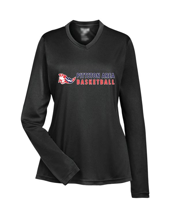Pittston Area HS Boys Basketball Basic - Womens Performance Long Sleeve