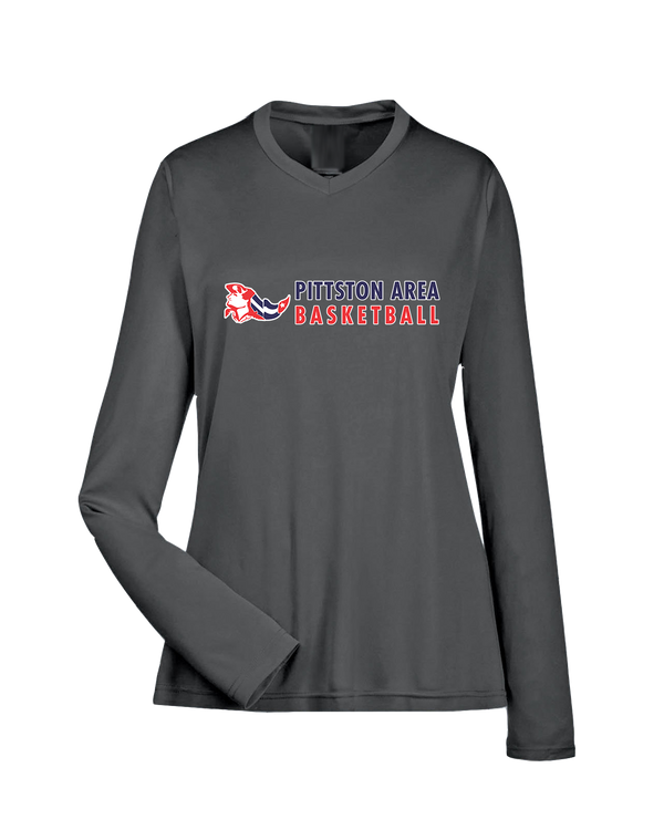 Pittston Area HS Boys Basketball Basic - Womens Performance Long Sleeve