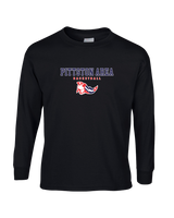 Pittston Area HS Boys Basketball Block - Mens Basic Cotton Long Sleeve
