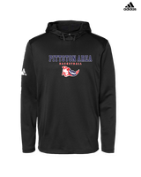 Pittston Area HS Boys Basketball Block - Adidas Men's Hooded Sweatshirt