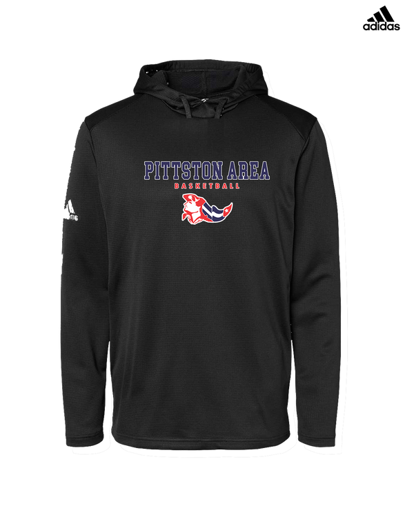 Pittston Area HS Boys Basketball Block - Adidas Men's Hooded Sweatshirt