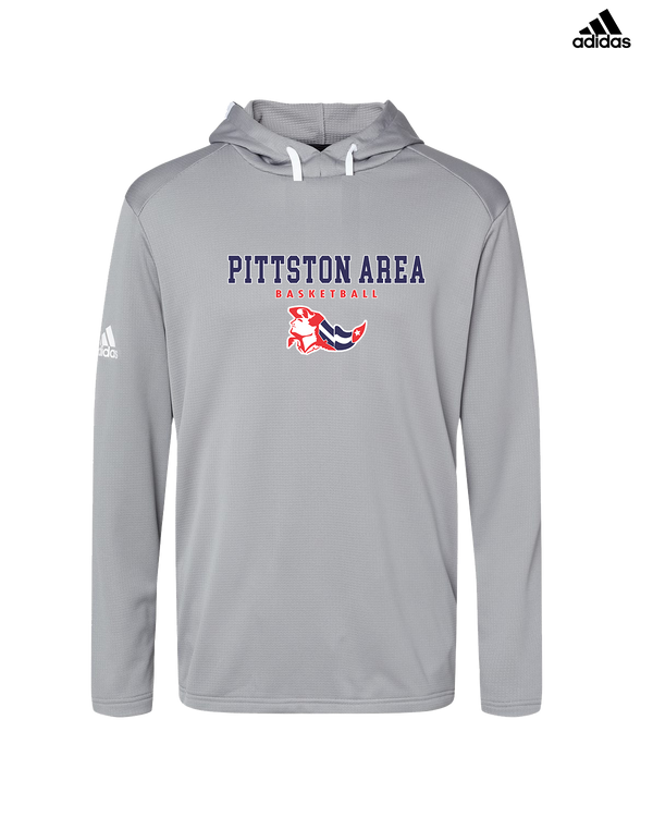 Pittston Area HS Boys Basketball Block - Adidas Men's Hooded Sweatshirt